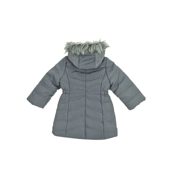 Calvin Klein Toddler Girls Aerial Hooded Jacket (3T, Dark Grey) - Picture 2 of 3